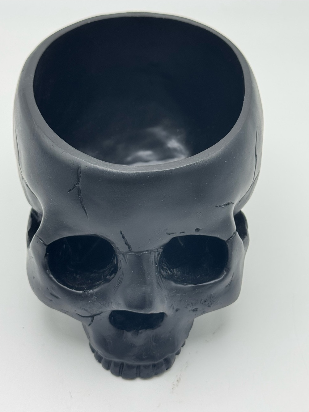 Black Skull Decorative Bowel - Black Skull - Spirit Halloween